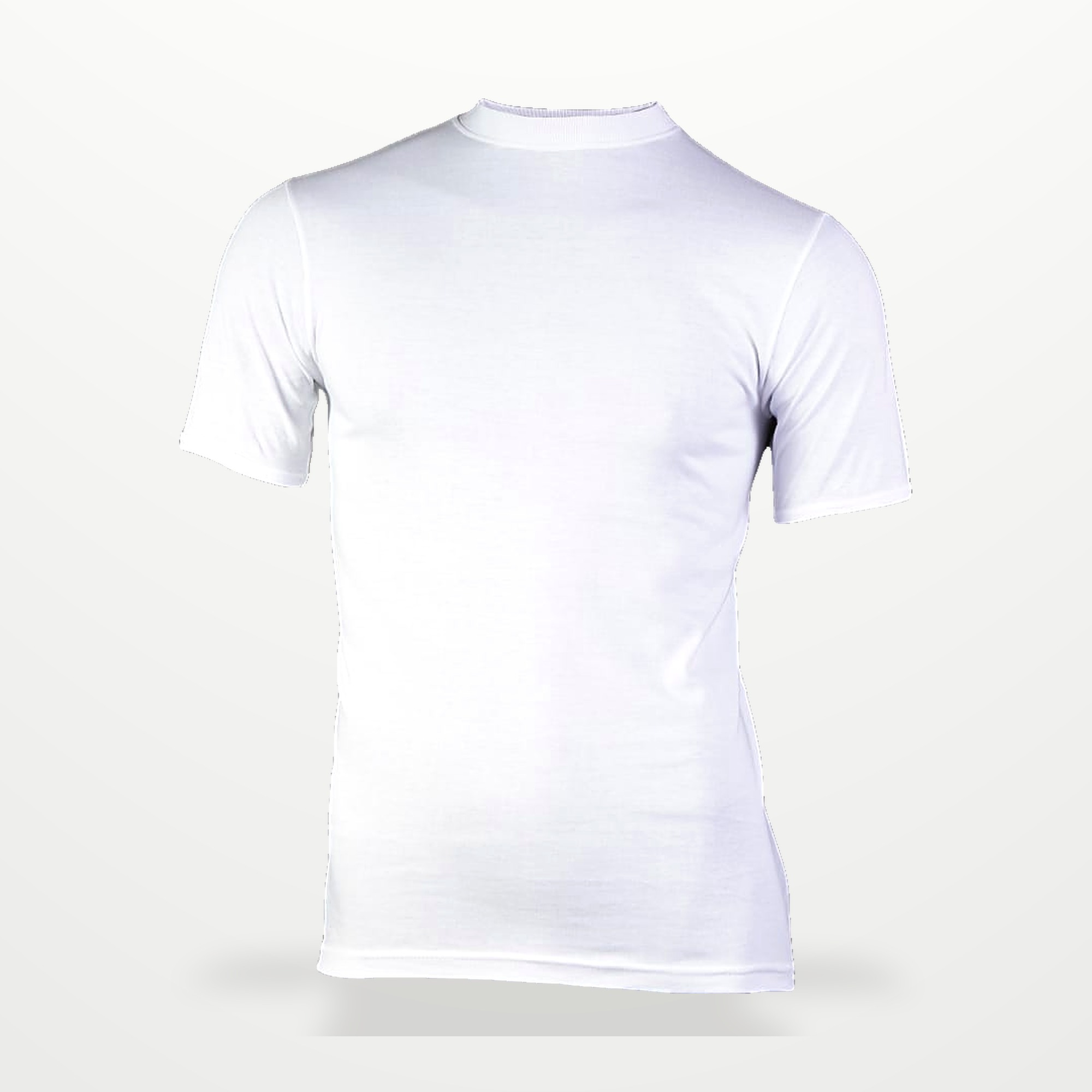 White crew-neck base layer